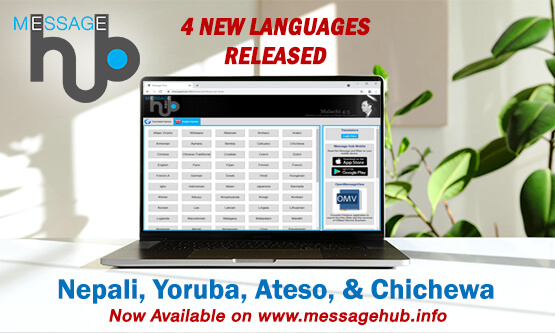 Four New Languages now available on the Message Hub web site